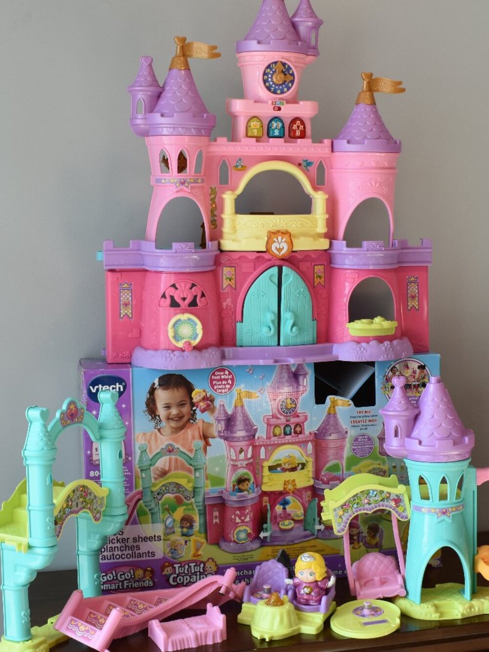 Vtech Go Go Smart Friends Enchanted Princess Castle Doors Opens Manually w/ Box - Picture 13 of 14